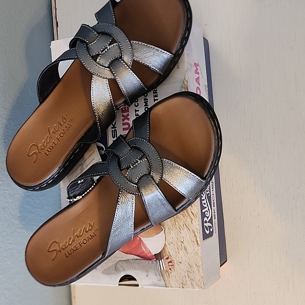 Skechers Relaxed Step Sandals with Luxe Foam